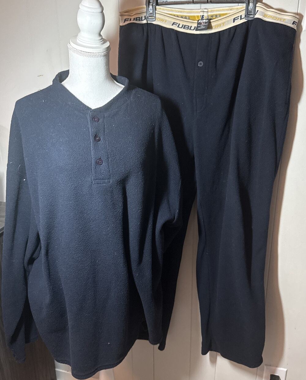FUBU The Collection Graphic Logo 2XL Men's Long Sleeve, Pants Set Vintage RR